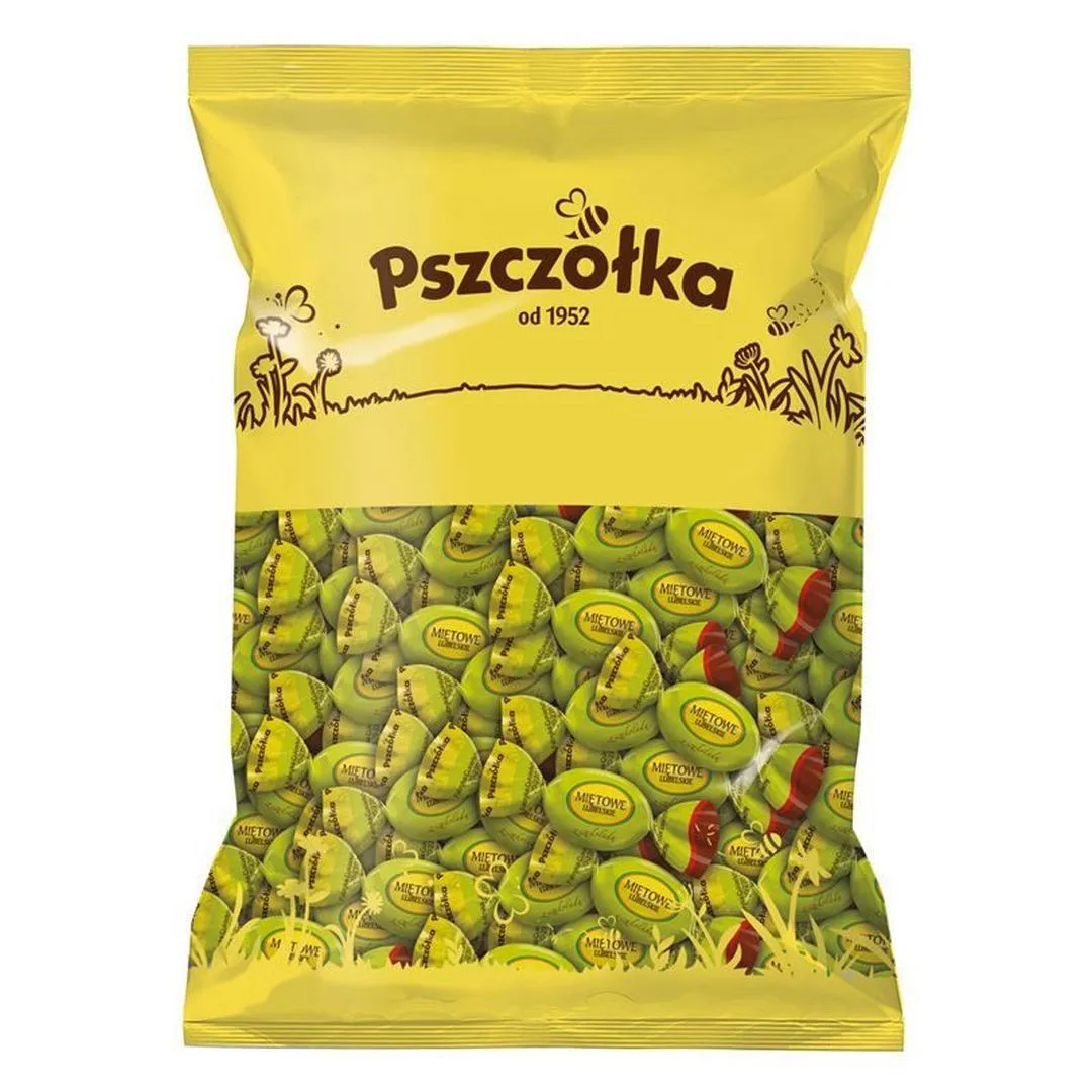 Pszczółka Cukierki miętowe lubelskie z czekoladą 1 kg