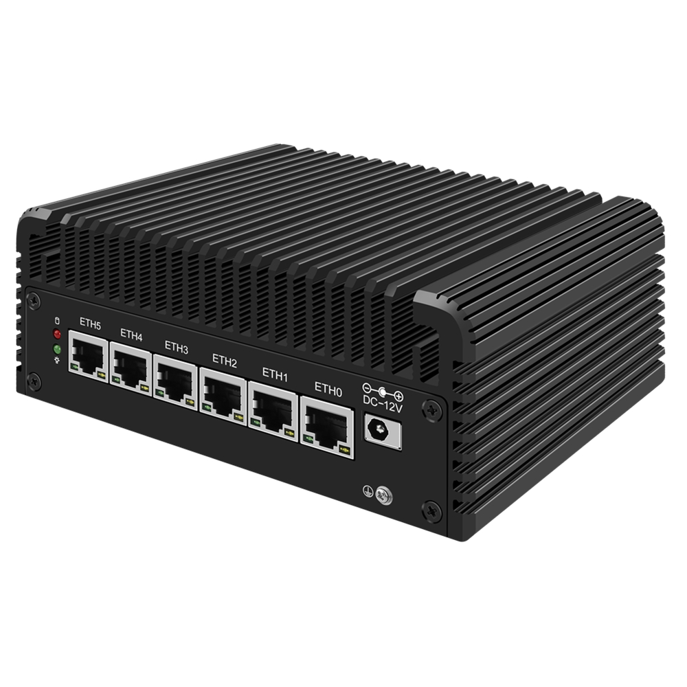 Soft-Router der 13. Generation Intel i7 1355U i5 1335U i3 1315U 6xi226-V 2,5G USB4.0 2xDDR5 Lüfterloser Mini-PC NAS-Firewall-Gerät Proxmox
