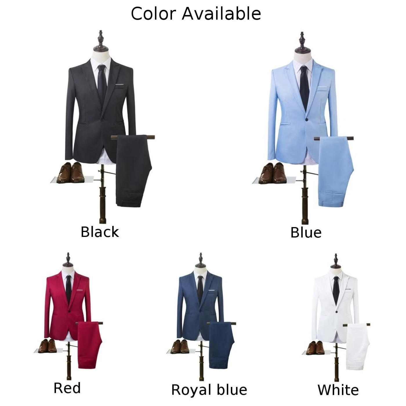 Blazer + calças 2 pçs/set masculino formal blazer jaquetas casaco calças smoking casamento fino vestido de negócios terno roupas para homem
