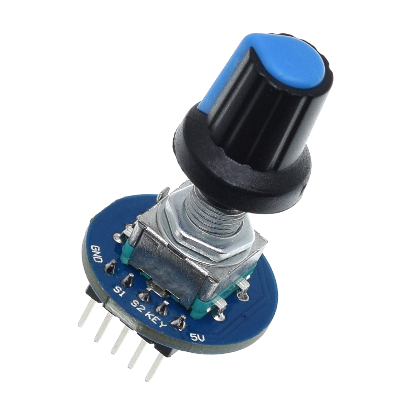 Модуль поворотного энкодера TZT для разработки кирпичного датчика Arduino, круглая вращающаяся ручка потенциометра звука, крышка EC11