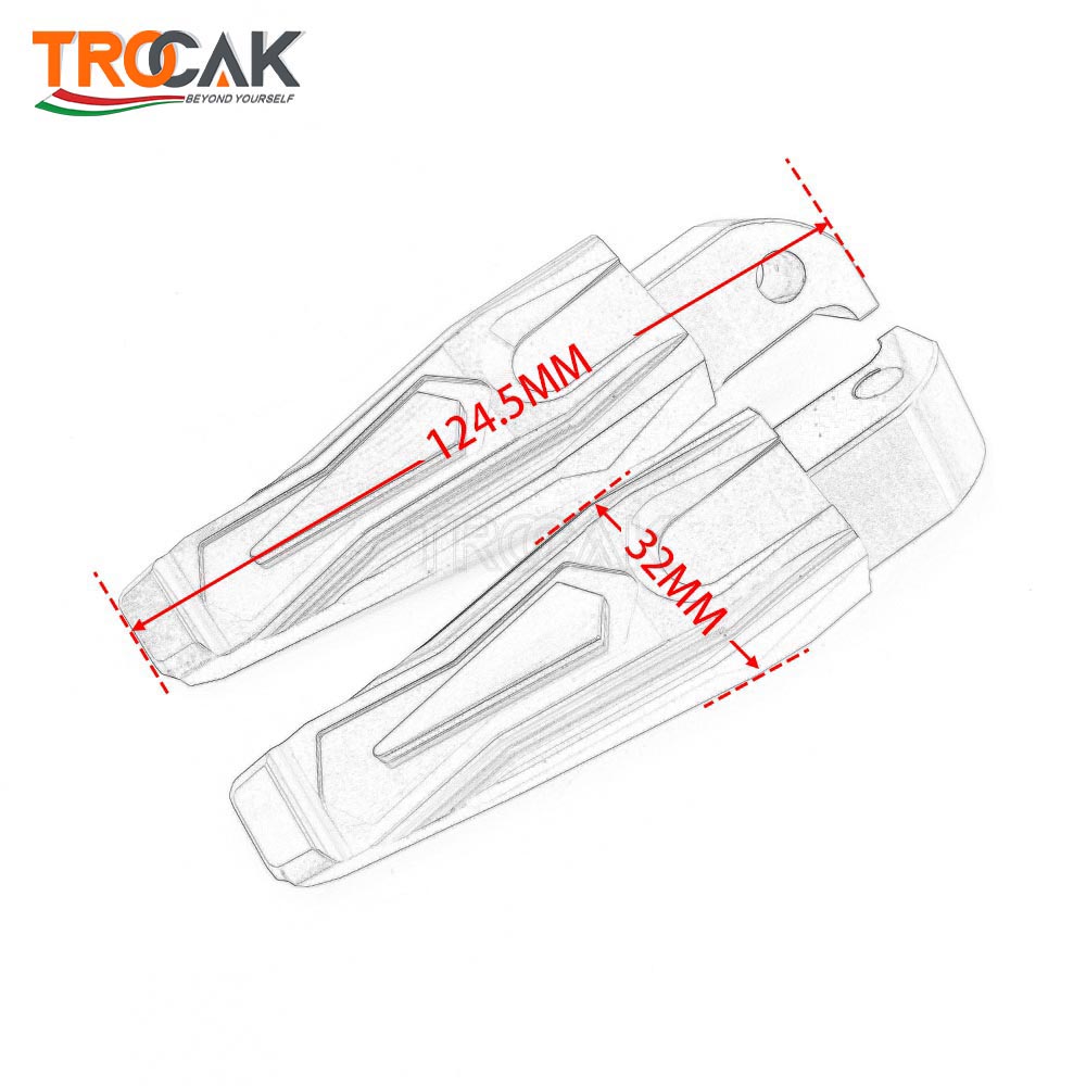 ホットヤマハ TMAX 530 TMAX 500 T-MAX 530 500 TMAX-530 SX DX オートバイ CNC アルミ後部乗客フットペグフットレスト