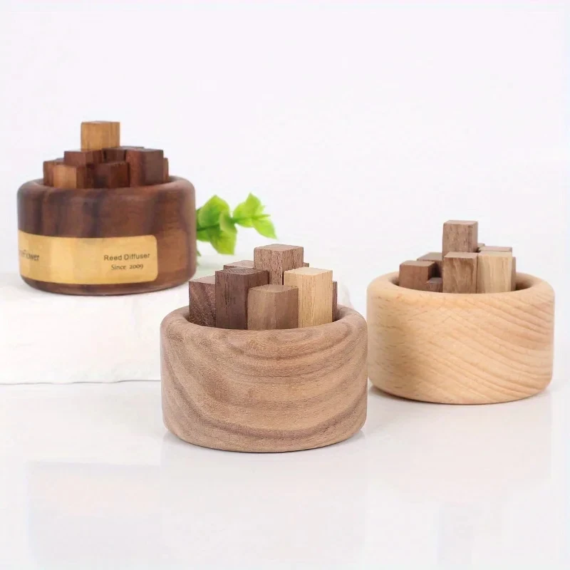 Extensor de fragrância de óleo essencial chaidui pequeno, madeira de faia, nogueira preta, expansor de fragrância, óleo essencial, decoração de aromaterapia