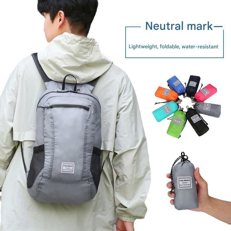 Sac à dos de voyage pliant portable ultra-léger, sac de rangement imperméable pour la peau, sac d'alpinisme extérieur, sac à dos de sport de loisirs