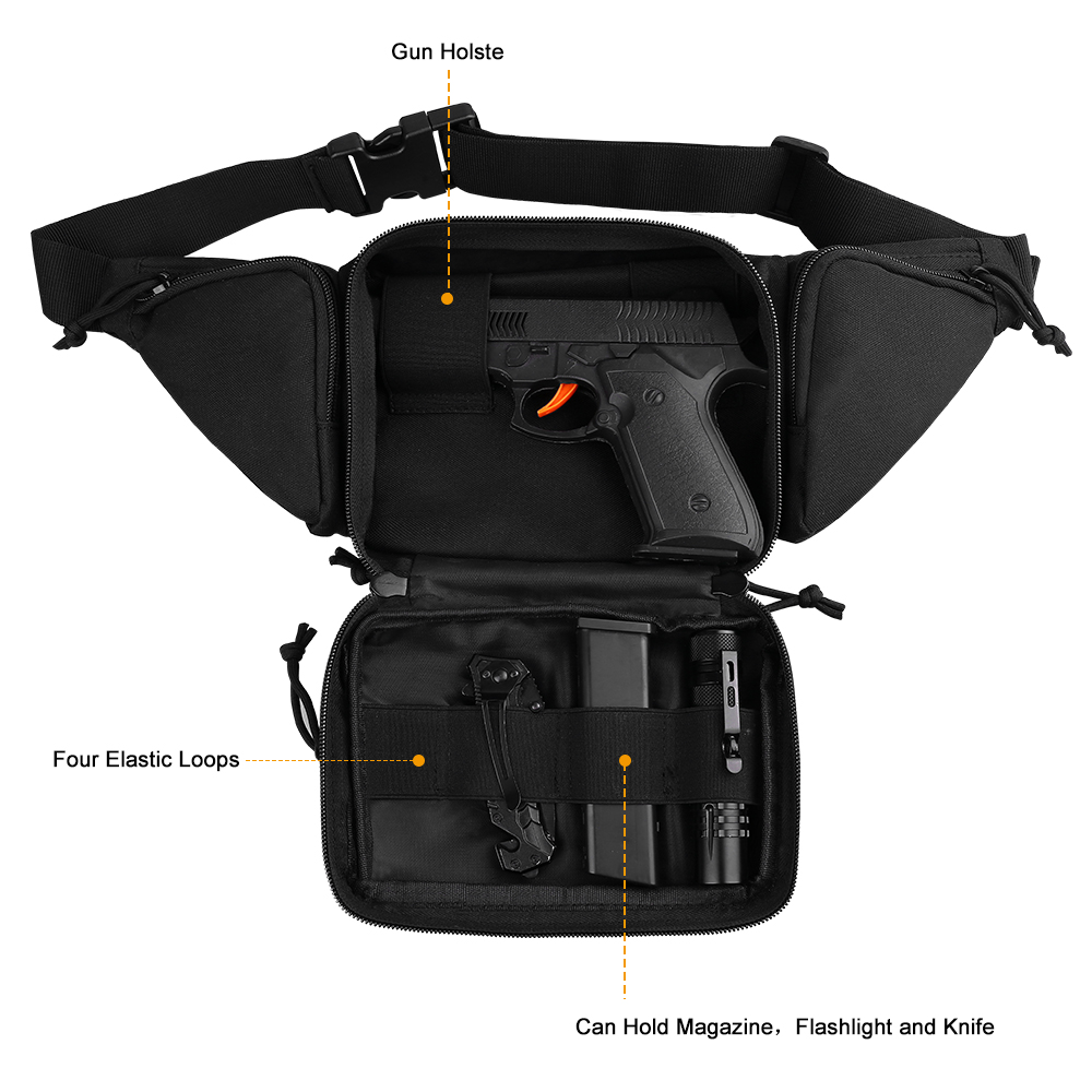 Molle Gun Holster Gürtel tasche passt Glock K Ruger s & w m & amp p Schild Taurus Sig Sauer Springfield Beretta Kimber Walther