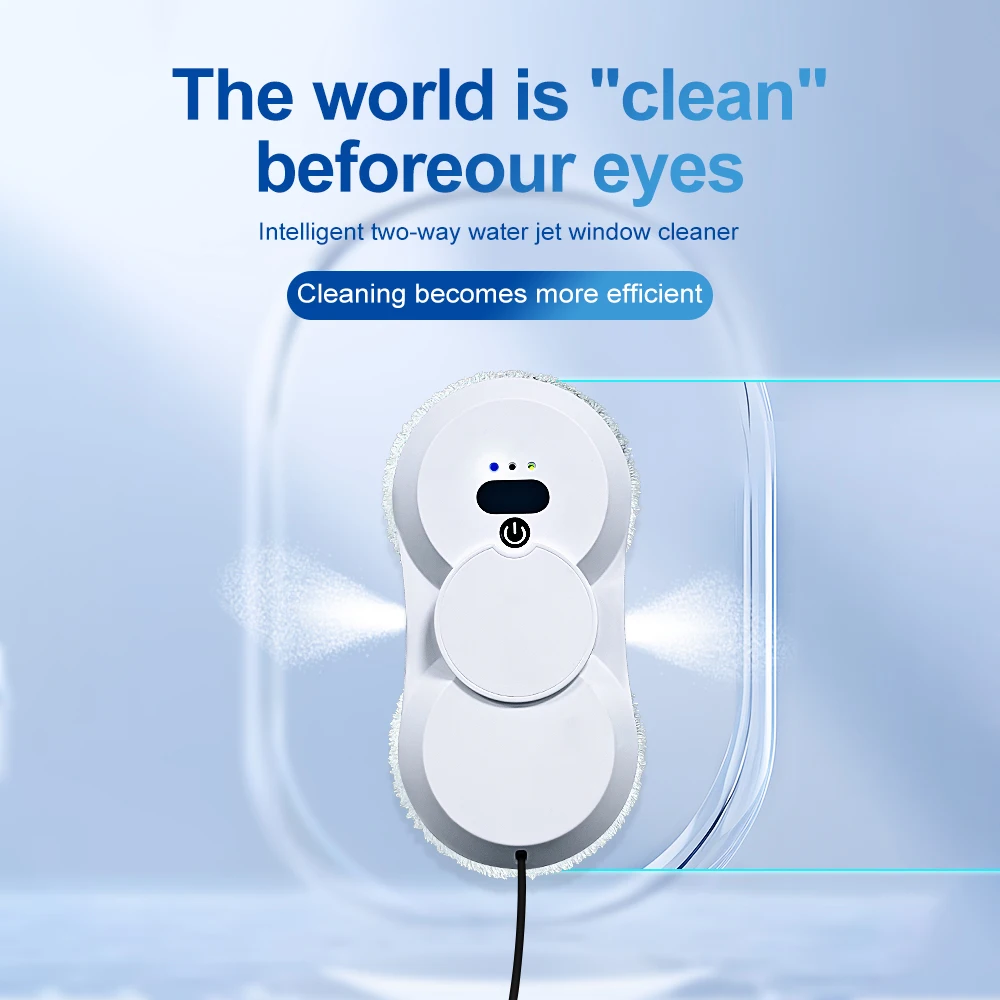 PuRuiKai robot electric automatic window cleaning Robotic vacuum cleaner, with remote control, two-way automatic spray