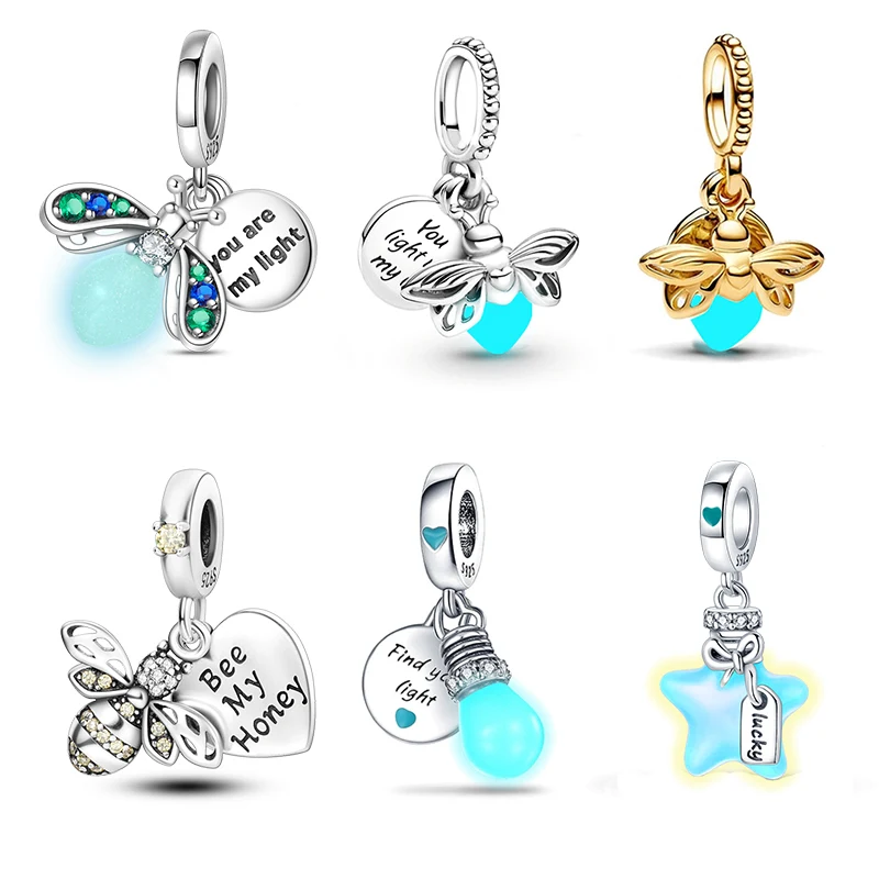 2024 venda quente charme firefly contas para caber original 3mm 925 pulseira de prata diy mulher jóias presente