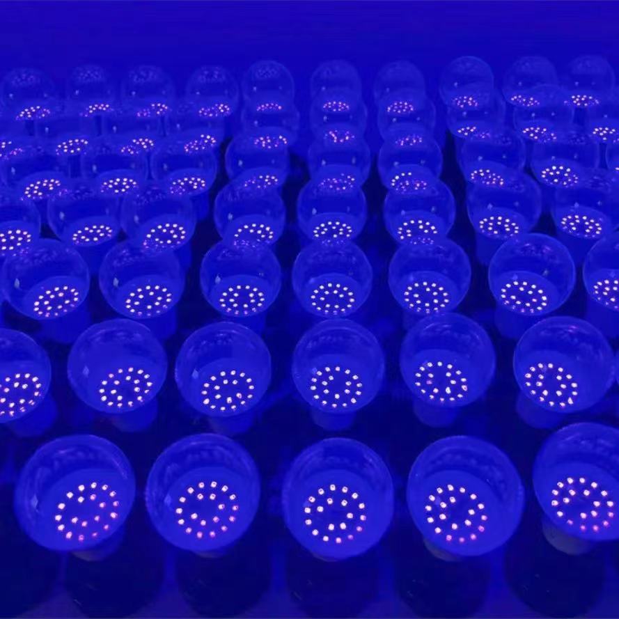 12 ワット UV パープル LED 電球 AC 85-265V PurpleTransparent カバーホテルパーティーゴーストハウス蛍光雰囲気装飾ライト