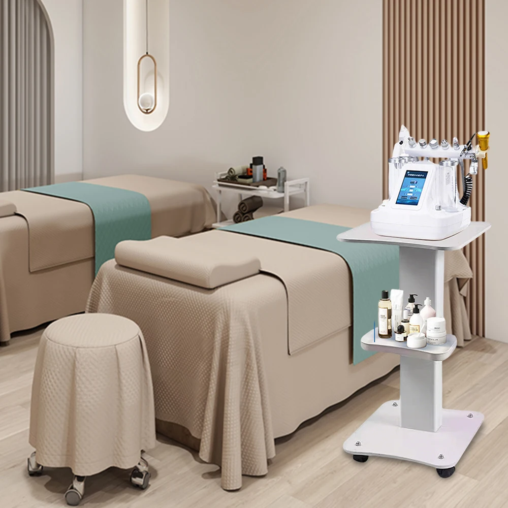 Carrello per salone a 3 livelli Carrello per strumenti di bellezza Carrello ausiliario per bellezza Carrello organizer con ruota Carrello spa Attrezzatura carico 40 kg