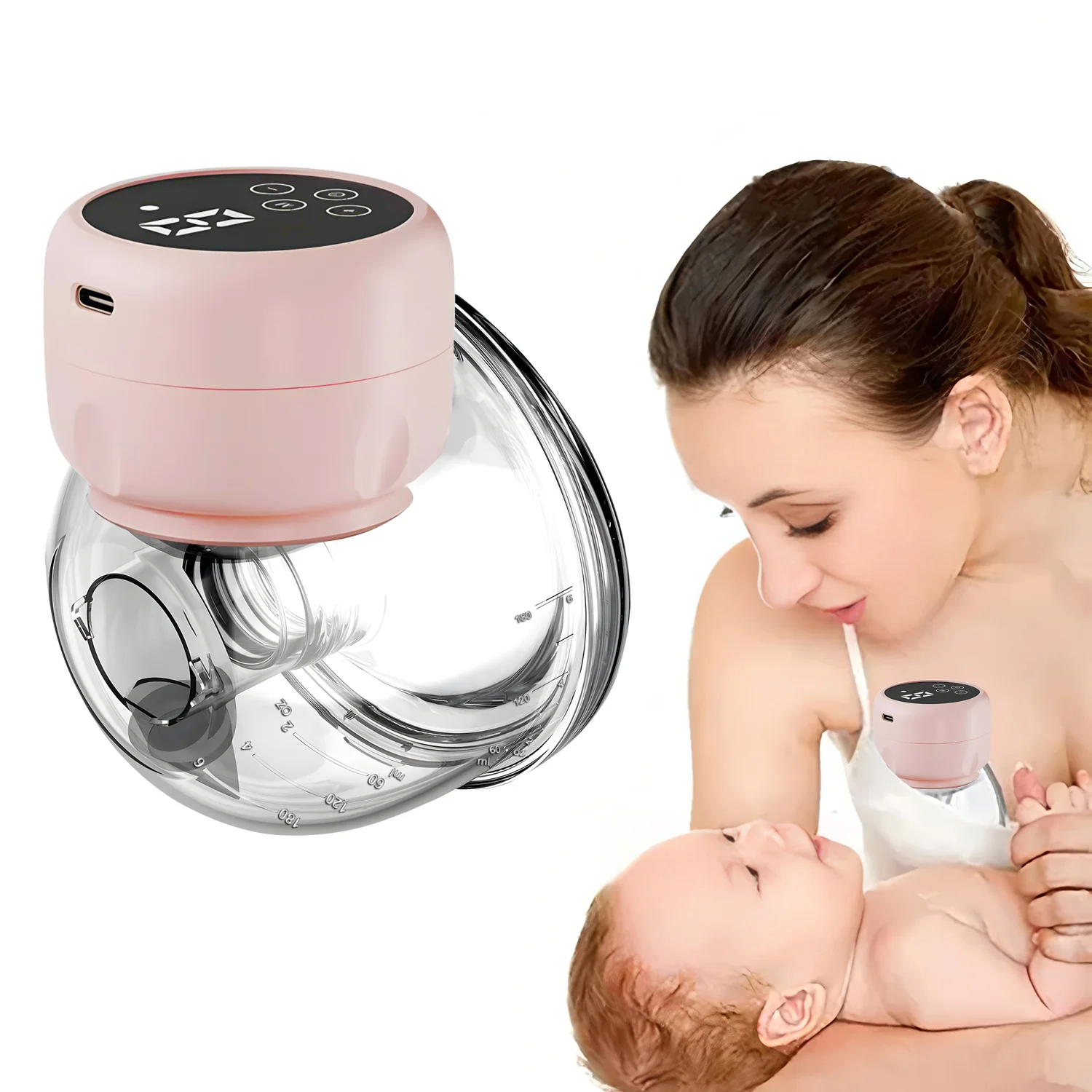 Tire-lait portable USB, Machine à traire et à traire du lait maternel, fournitures pour mère et bébé, tire-lait électrique automatique
