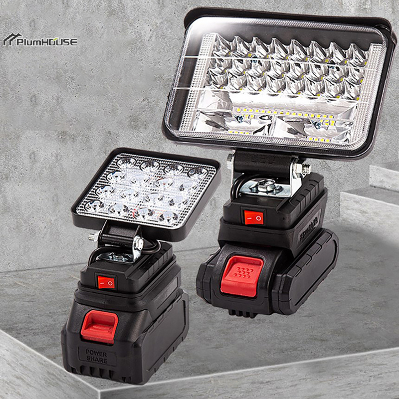 Makita ไฟทำงาน LED แบตเตอรี่ Li-ion 18V 3/4นิ้วไฟฉายฉุกเฉินแบบพกพาโคมไฟแคมป์