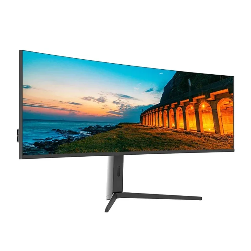 5120*1440 monitor de computador 49 polegadas 144hz 5k 4k Lcd conduziu o monitor curvo de 49 polegadas