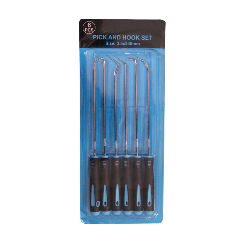 Juego de ganchos de selección de 6 uds., duradero, Extra largo, removedor de juntas tóricas y sellos, herramienta de Hobby artesanal, Color aleatorio, herramientas extractoras de rodamientos
