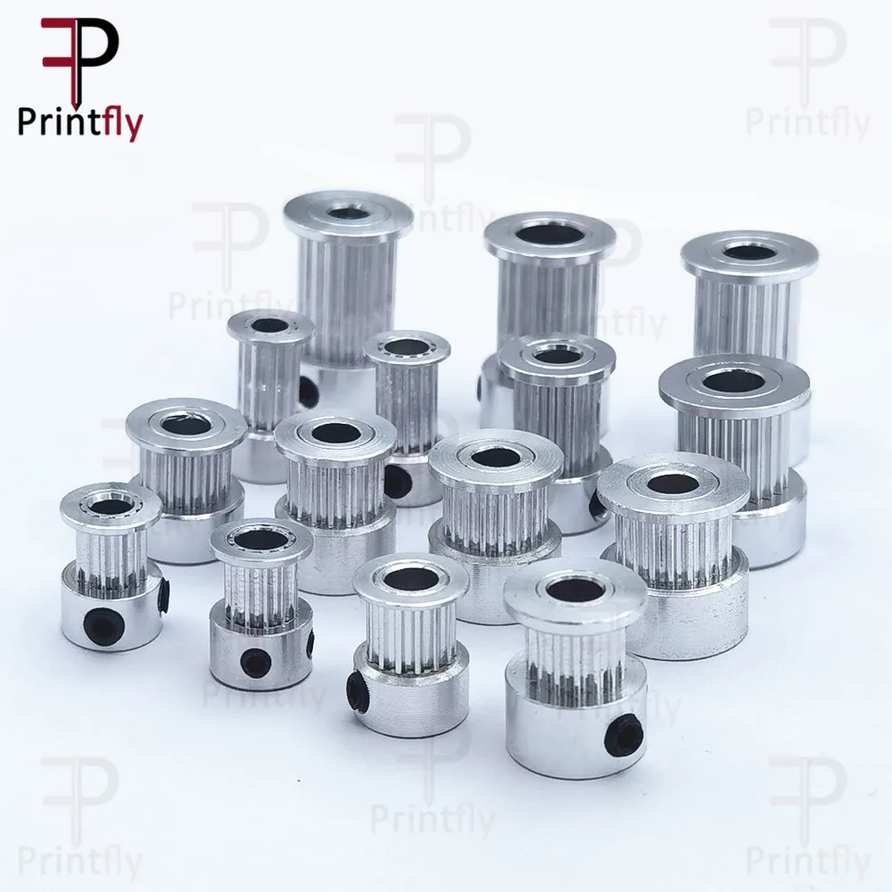 Printfly 2GT 12 14 15 16 17 18 19 20 Răng GT2 Thời Gian Ròng Rọc Cấu Tạo 3.175 4 5 6.35 8mm Một Phần Cho Chiều Rộng 6 10 15Mm Thời Điểm Dây 1 Cái