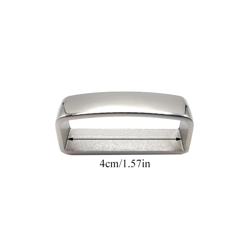 หัวเข็มขัดทรงสี่เหลี่ยม40มม. หัวเข็มขัดทองเหลืองสีทึบสำหรับกระเป๋าหัตถกรรมเครื่องหนังผู้ชายอุปกรณ์สายรัดร้อน