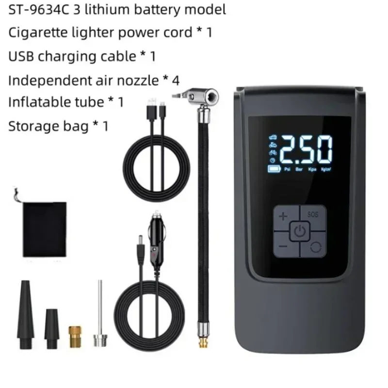 Luft Kompressor Luftpumpe Für Auto Tragbare Reifen Inflator Elektrische Motorrad Pumpe Luft Kompressor Für Auto Motorräder Fahrräder
