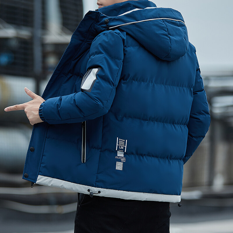 Mannen Herfst Uitloper Nieuwe Winter Gloednieuwe Casual Warme Mannen Dikke Waterdichte Jas Parka Jas Winddicht Hoed Parka Jas Parka