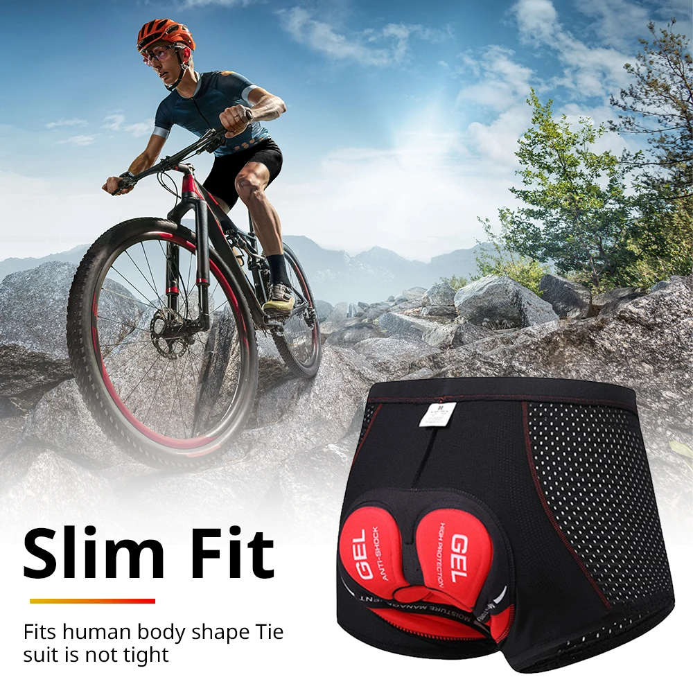 NEWBOLER กางเกงขาสั้นขี่จักรยาน Breathable ตาข่ายขี่จักรยานชุดชั้นใน 5D เจล Pad กันกระแทก MTB จักรยานกางเกงขาสั้นกางเกงขาสั้น