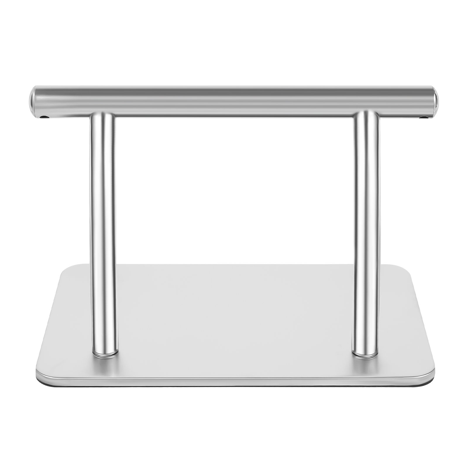 Verstellbare 30 cm lange Friseurstuhl-Fußstütze aus Edelstahl mit verstärkter Basis für Salon Home Spa Silber