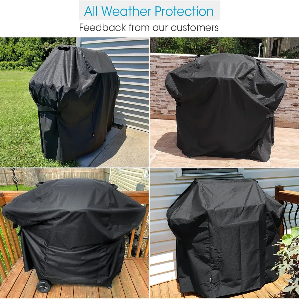 Pokrowiec na grilla BBQ Anti-Dust Waterproof Weber Heavy Duty Charbroil BBQ Cover Outdoor Rain Protective Barbecue Cover
