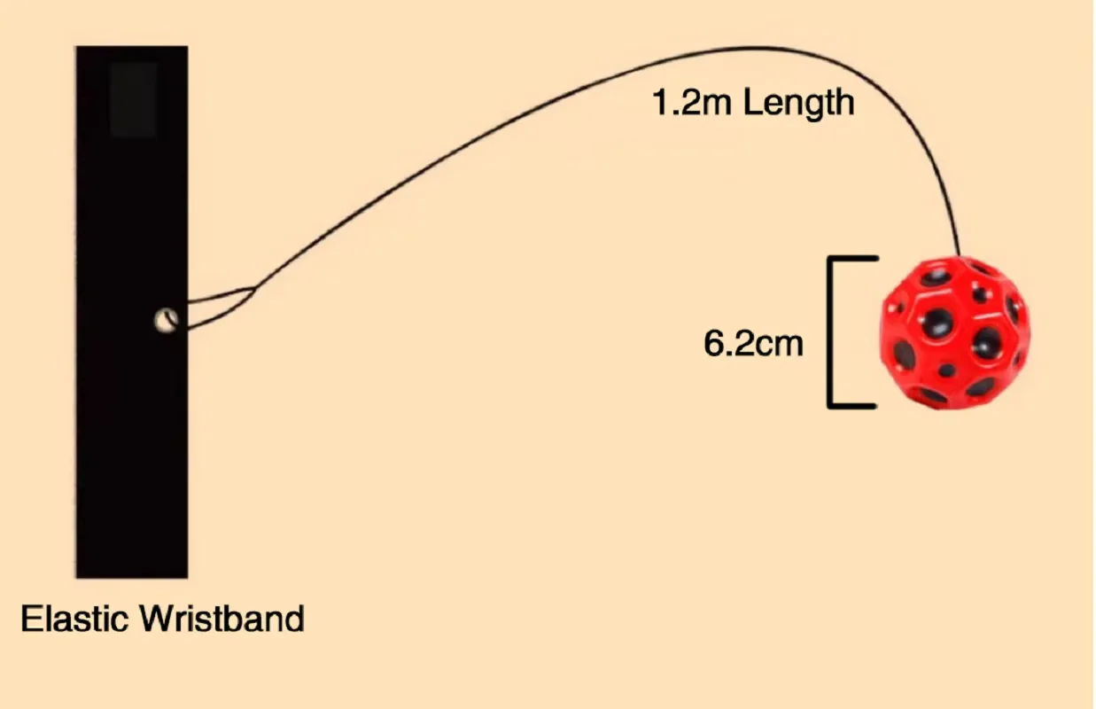 กีฬากลางแจ้งนาฬิกาข้อมือ Moon Stone Decompression Rebound เชือกยืดหยุ่นสูง Swing เด็กและผู้สูงอายุฟิตเนสของเล่น