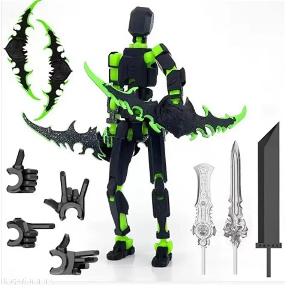 3D Printed 13cm Dummy Figure Movable Joint Ornament Toys Shapeshift Robot Action DIY Mannequin Decompression Toys for Boy Gifts