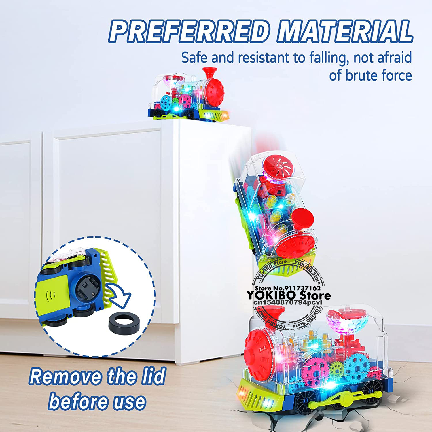 Brinquedo de trem elétrico para crianças, trem rastejante com som leve, música, brinquedos educativos para crianças, brinquedos para bebês