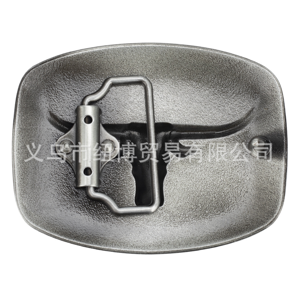 Square Bull Skull Gürtelschnalle Primitives Tribal-Kuh-Totem