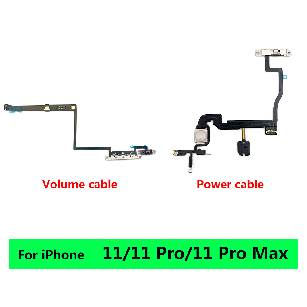 Mới Sửa Chữa Bên Bật/Tắt Chìa Khóa Flex Cho IPhone 11 12 Pro Max 12 Mini Nút Chỉnh Âm Lượng nút Nơ