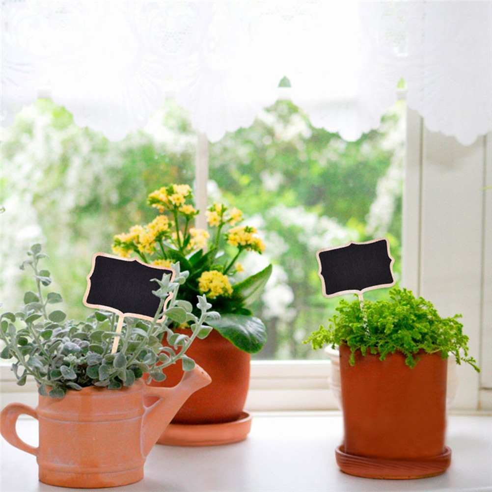 10 pz Mini lavagna etichette dispensa decorare Tag legno Mini lavagna bambino lavagna bambini