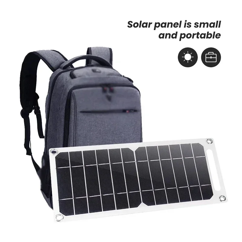 5V 35W Sunpower Portable Solar Panel With USB Safe Stabilize Charger For Phone Power Bank Outdoor Camping Home RV Gift Use