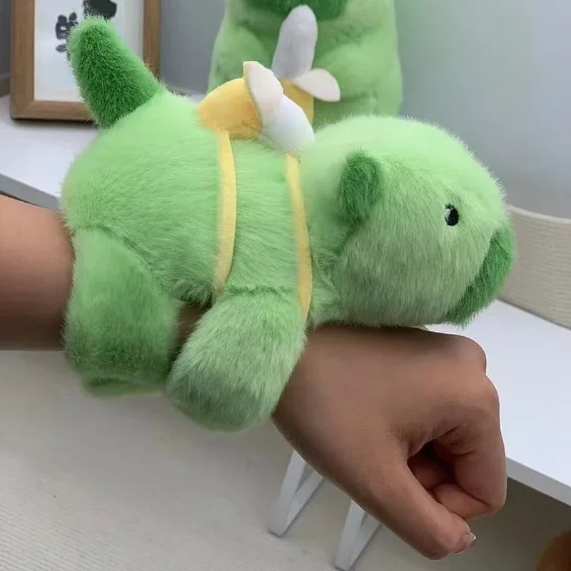 Pulseira de pelúcia Capivara Fox, brinquedo de boneca animal macio, presente de Natal fofo para crianças
