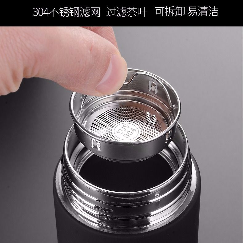 Taza Termo de acero inoxidable de Mickey Minnie de Disney, taza de agua 304, separación de té para hombres y mujeres, taza Termo para niños de gran capacidad