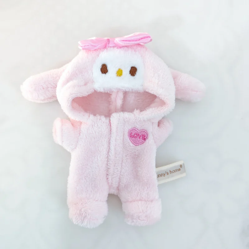 Nette Puppe Zubehör Kleidung Onesie Für 17 cm Labubu V1V2 Mini Puppen Kleidung Kinder Geschenk Taschen Für Puppen Haarigen Kaninchen body Set