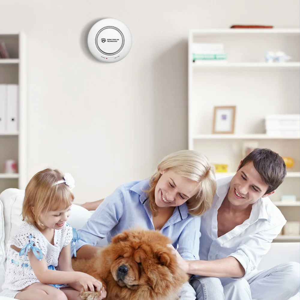 DFA WiFi TUYA สมาร์ทควันไร้สายเชื่อมต่อเครื่องตรวจจับควัน Fire Alarm ความไวสูงความปลอดภัยป้องกัน Home Sensor 80DB