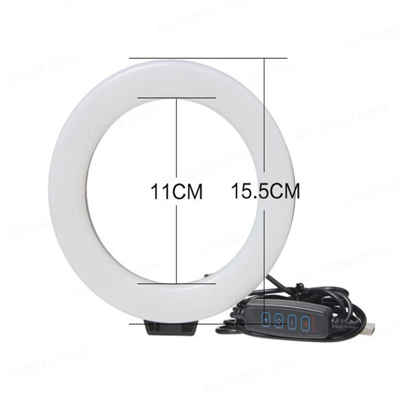 6Inch Vòng Ánh Sáng Với Chân Máy Đèn Led Sáng Vòng Đèn Ánh Sáng Viền Bài Hát Chiếu Sáng Cho Chụp Ảnh Selfie Ringlight Phải Ligth