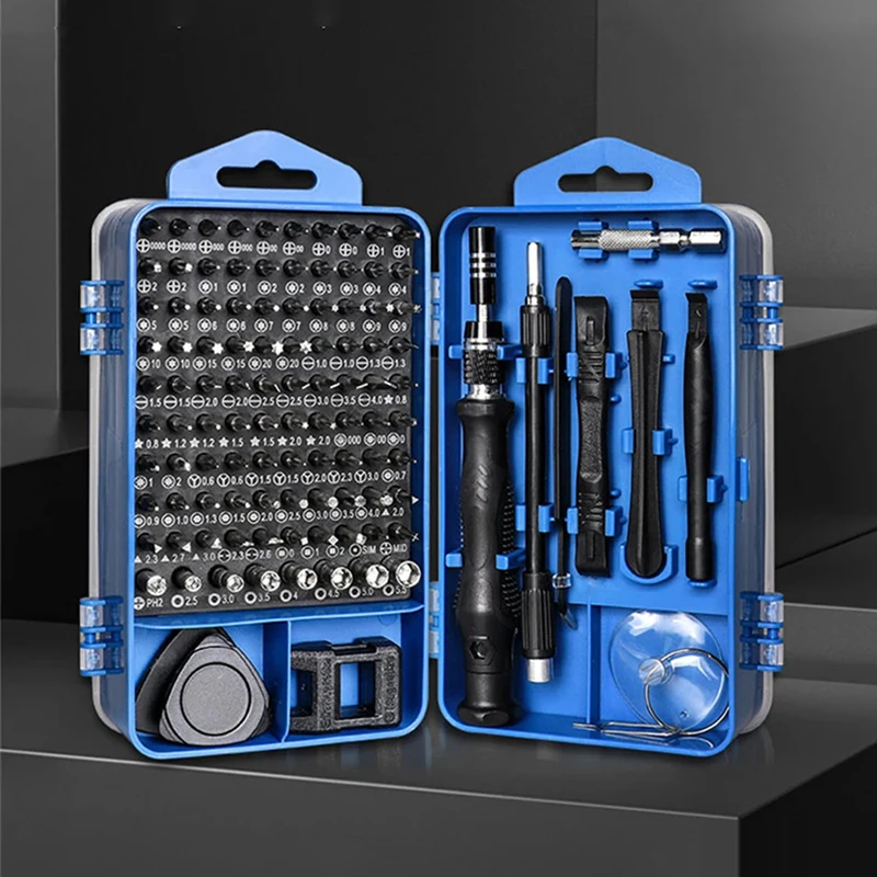 115/117 in 1 Set di cacciaviti di precisione Punte per cacciavite esagonale magnetico Kit di utensili manuali per Xiaomi Mac PC Mobile iPhone Riparazione
