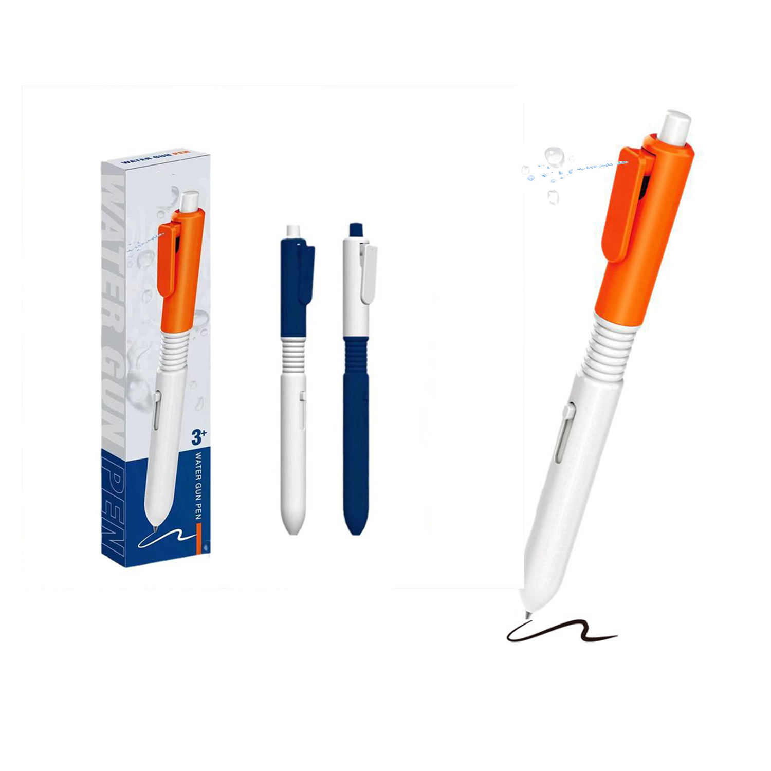 Teasing fountain pen, water gun, decompression interactive new and unique toy, decompression parody, can be used for writing