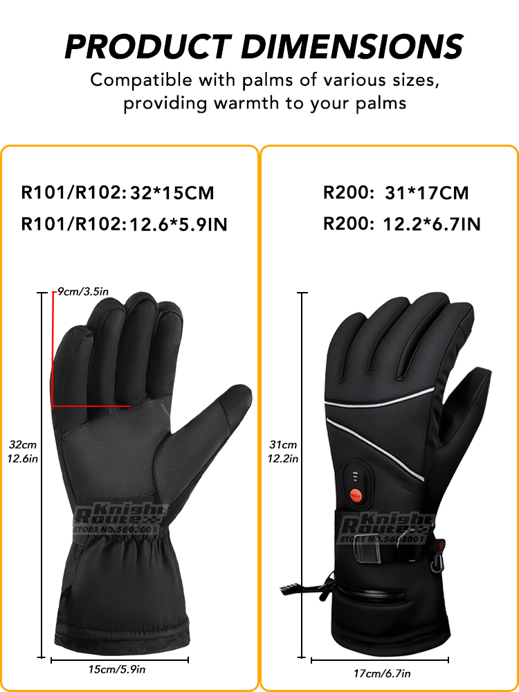 Luvas aquecidas masculinas recarregáveis por usb, luvas térmicas de inverno com aquecimento, luvas de aquecimento elétrico com tela sensível ao toque para motocicleta, luvas de esqui