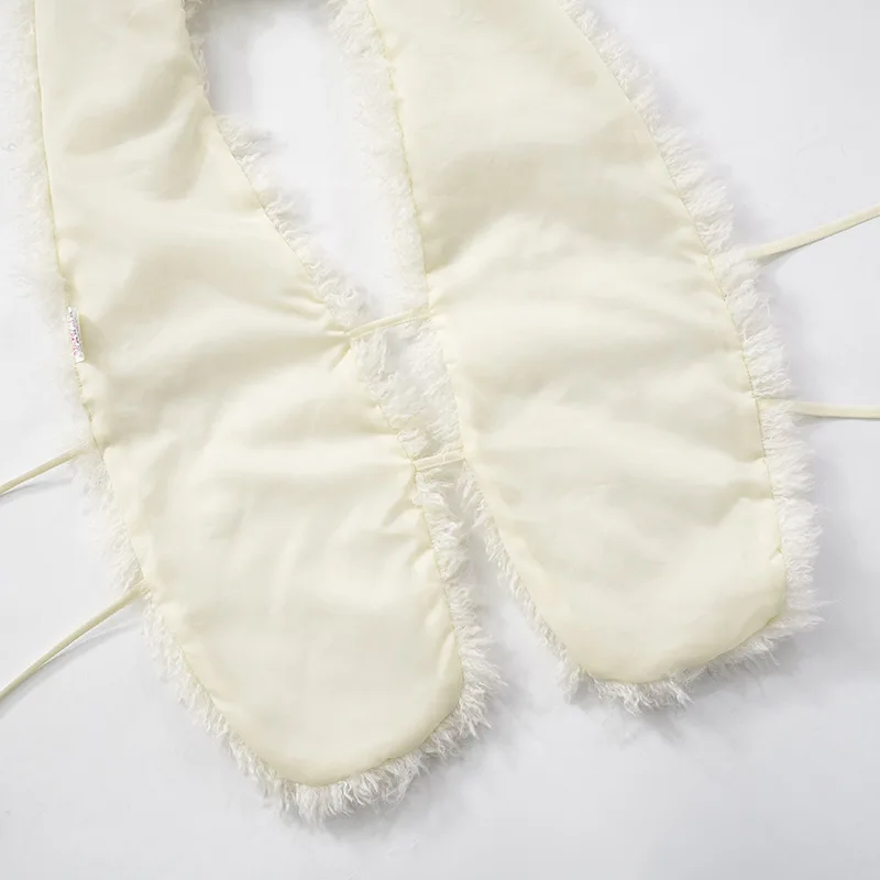 Chalecos mullidos de lujo de piel sintética con cuello Halter para mujer, chaquetas sin mangas con escote en V profundo y espalda descubierta, Top de invierno, abrigo de invierno