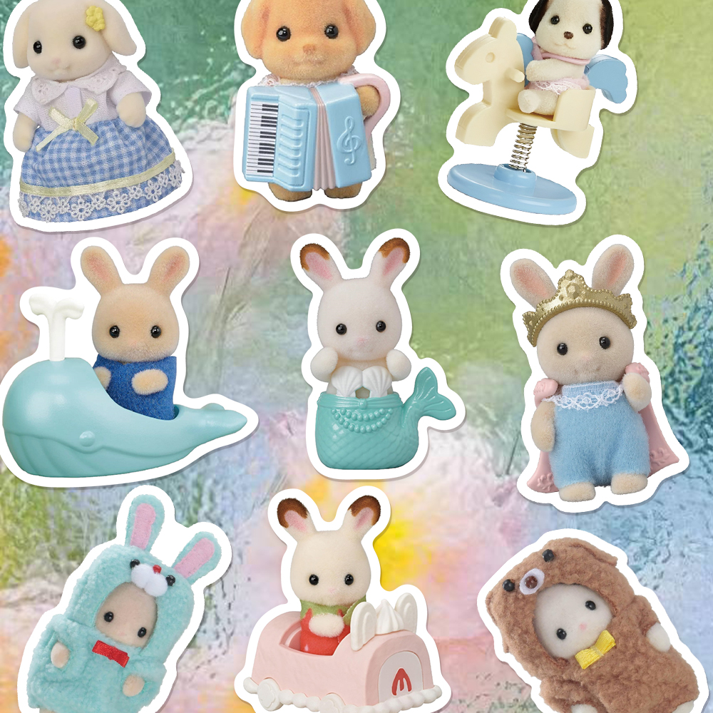 55/110/165PCS Calico Critters Familie Cartoon Nette Handheld Notebook Skateboard Gepäck Dekorative Aufkleber