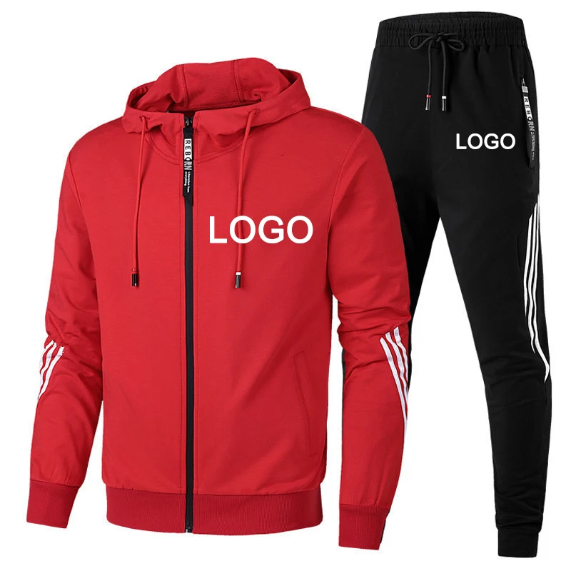 Sudaderas con capucha y pantalones con estampado personalizado para hombre, conjunto de 2 piezas, sudaderas deportivas para gimnasio a la moda, trajes deportivos para ejercicio al aire libre