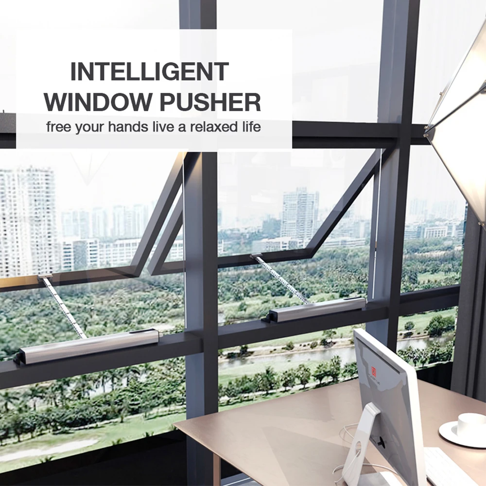 Automatic Window Opener Motor Drive 400MM Chain Actuators Wifi Remote Control Switch Optional Accessories