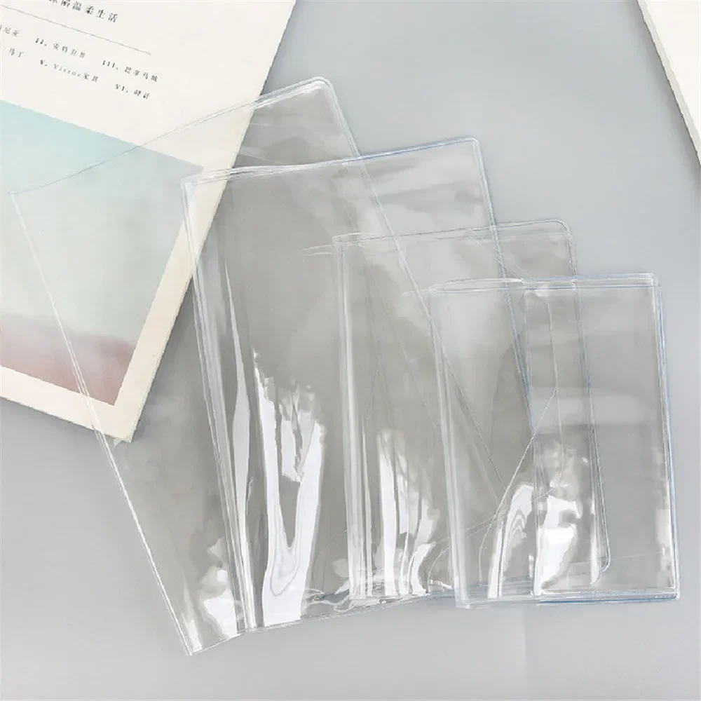 ปกเคสโทรศัพท์กันกระแทกโปร่งใส PVC กันน้ำสำหรับ A6 A5สมุดวางแผนไดอารี่ปกอุปกรณ์สำนักงาน