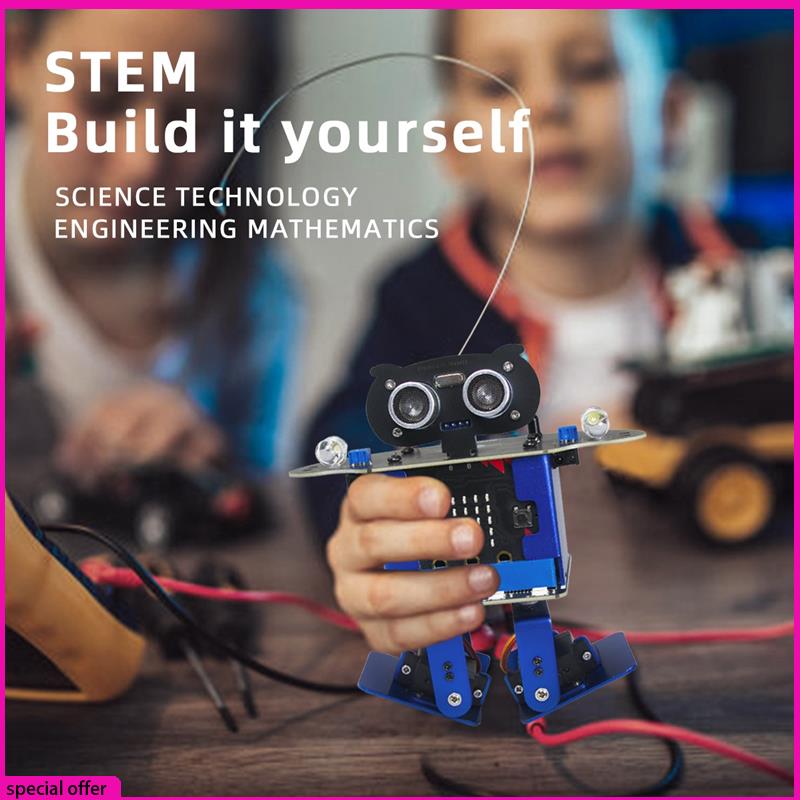 A65Z Happybot Programmierung Auto Roboter Programmierung Auto + XR Scratch Biped Walking Dance Musik Micro:Bit Motherboard APP