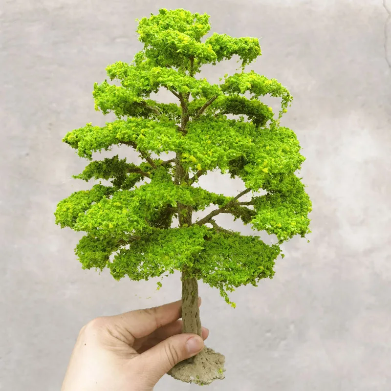 1pc 23-30cm Artifical Wire Trees Model Tree Architectural Model Material DIY Hand Crafted Tree Train Railway Sand Table Layout
