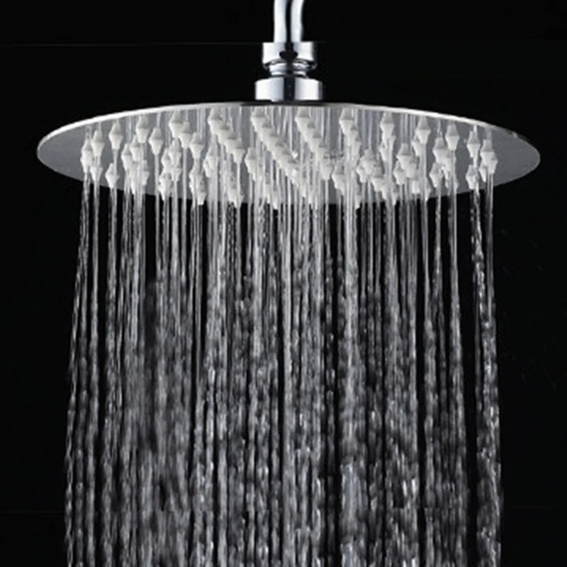 Hochwertige 6/8/10 Zoll Edelstahl ultradünne Wasserfall-Duschköpfe Regenduschkopf Regen quadratisch rund