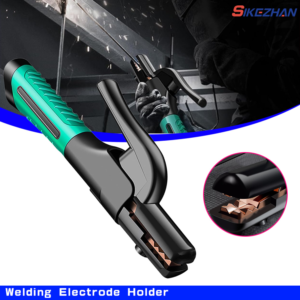 Suporte de eletrodo de soldagem 300 um, alicate de retenção de mandíbula resistente de cobre, braçadeira de eletrodo de máquina de solda, soldador de arco