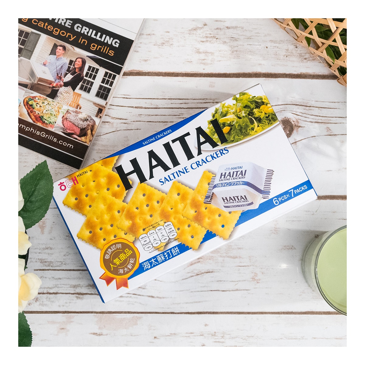 [8Packs] HAITAI ACE Saltine Crackers 141g*8Packs