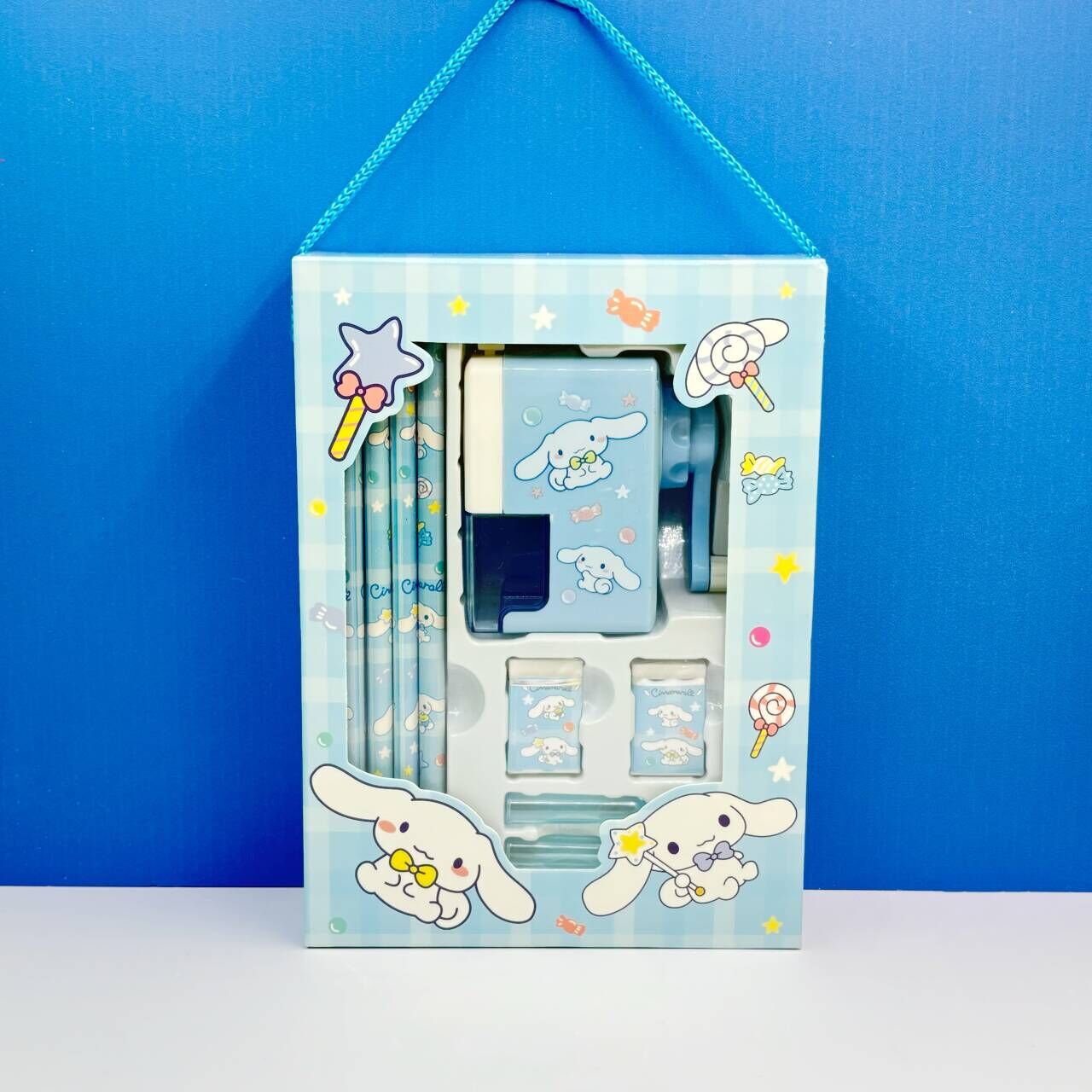Kuromi Cinnamoroll ชุดเครื่องเขียนของขวัญกล่องการเรียนรู้เครื่องเขียน Hand Shake ดินสอ Sharpener ยางลบชุดของขวัญวันเกิดกล่อง