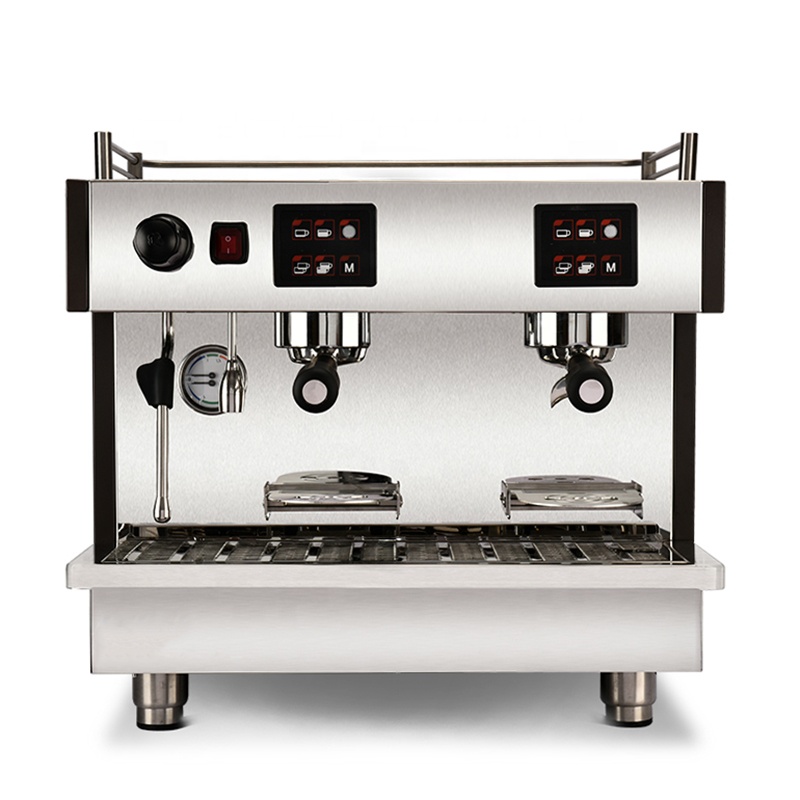 ST Caldeira Dupla Bomba de Palheta Rotativa Profissional de Aço Inoxidável Comercial Máquina de Café Expresso Semi Automática